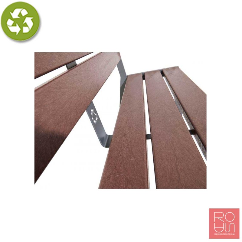 Banc Silaos en acer i plàstic reciclat